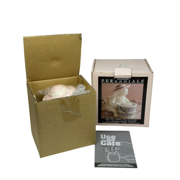 Pfaltzgraff Perennials Bunny Figurine Candle Holder – “The Tea Rose Collection” - Picture 1 of 9